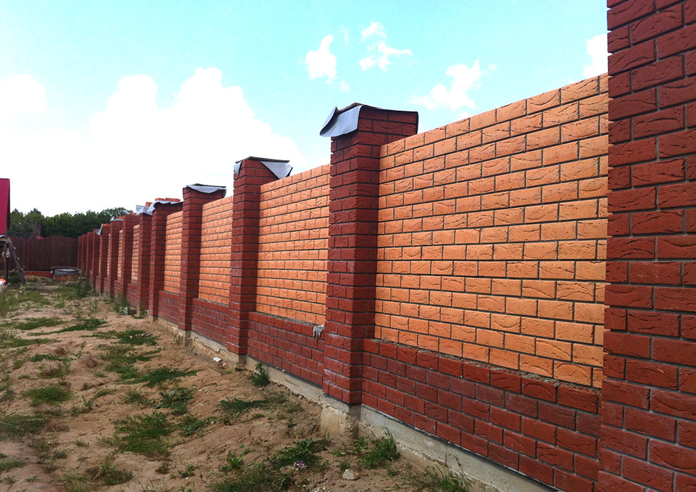 Облицовочный кирпич Кирово-Чепецк Красный кора дерева - 250x120x88 мм