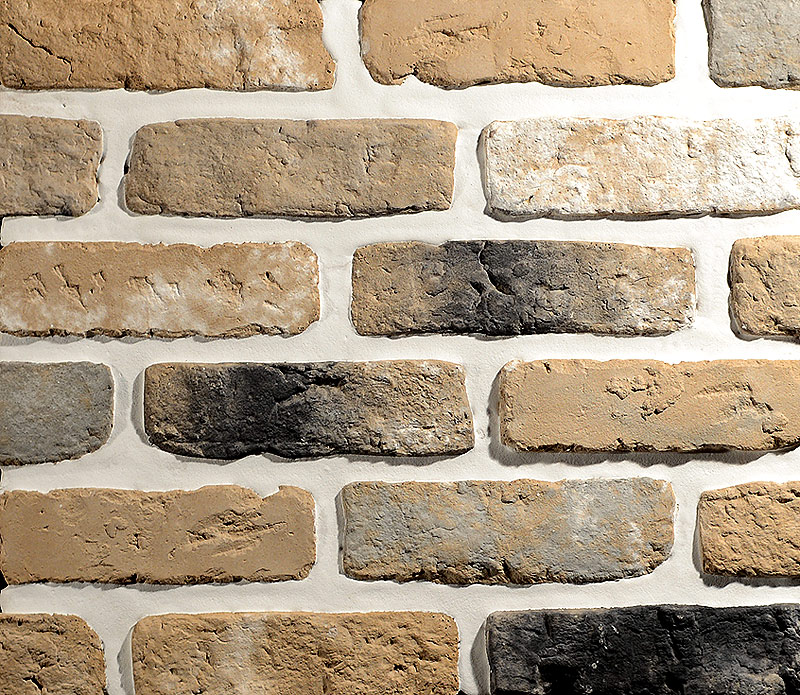 Декоративный облицовочный кирпич Квебек «под кирпич ручной формовки», EcoStone