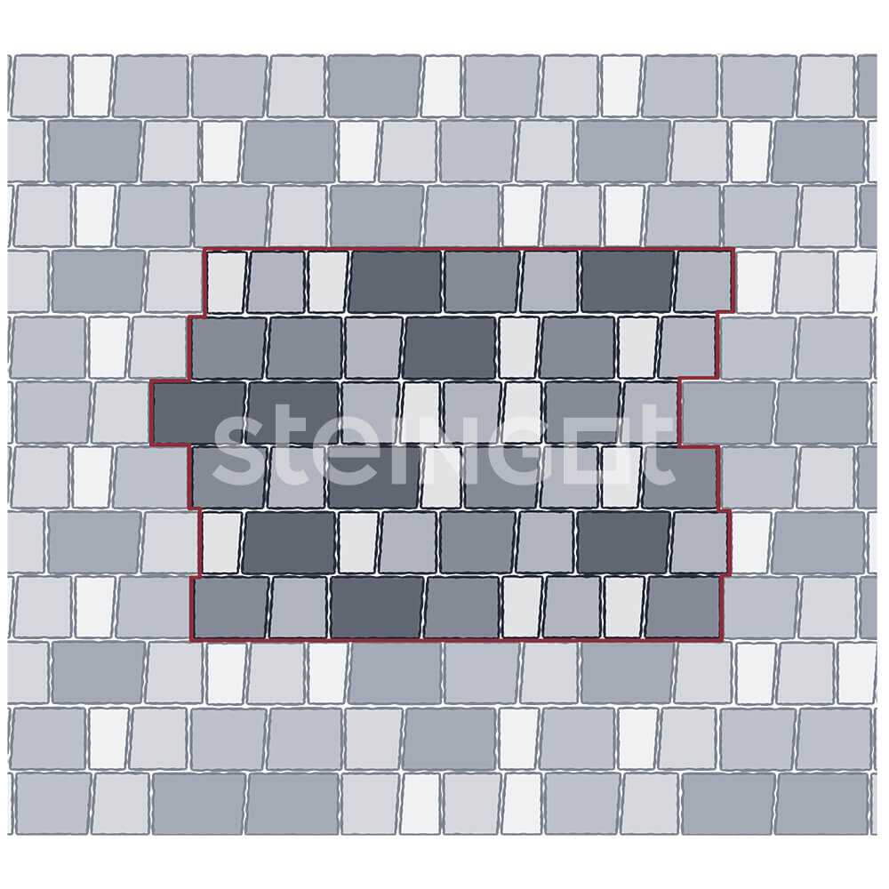 Тротуарная плитка Гранито "Ombra" 60мм, STEINGOT